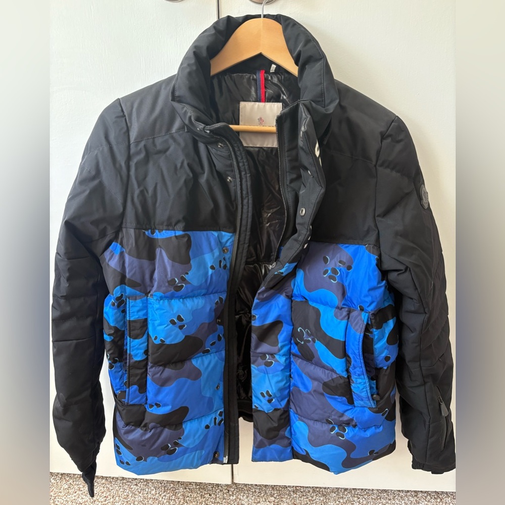 Moncler Kids Blue and Black Jacket